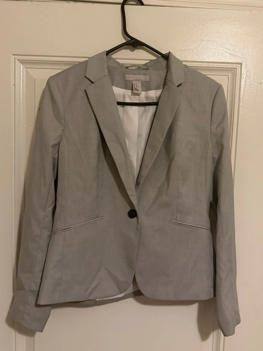 H&M Light Gray Single-Button Women's Blazer